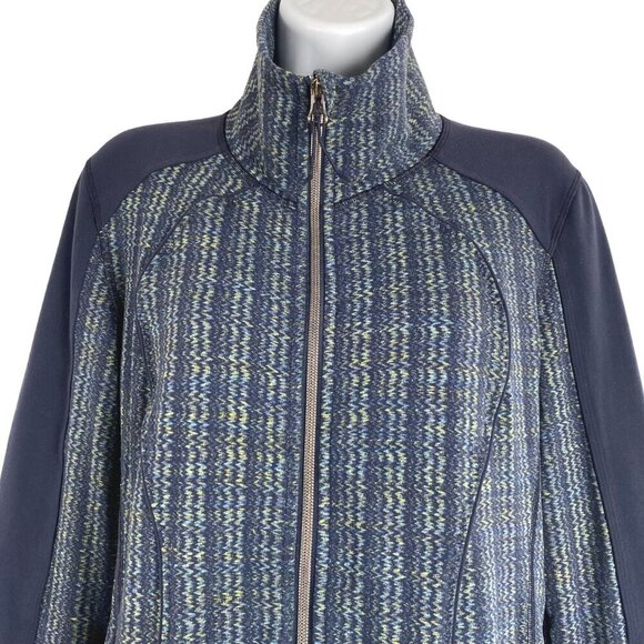 Lululemon Nice Asana Jacket Size 8 Ziggy Wee August Inkwell Zip CJ-1712 - Picture 3 of 7